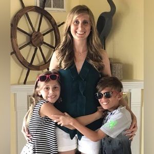 Banana Republic Vneck Pleated Ruffle Tank Petite XXS